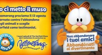 Abbandono degli animali in estate: scende in campo anche Garfield