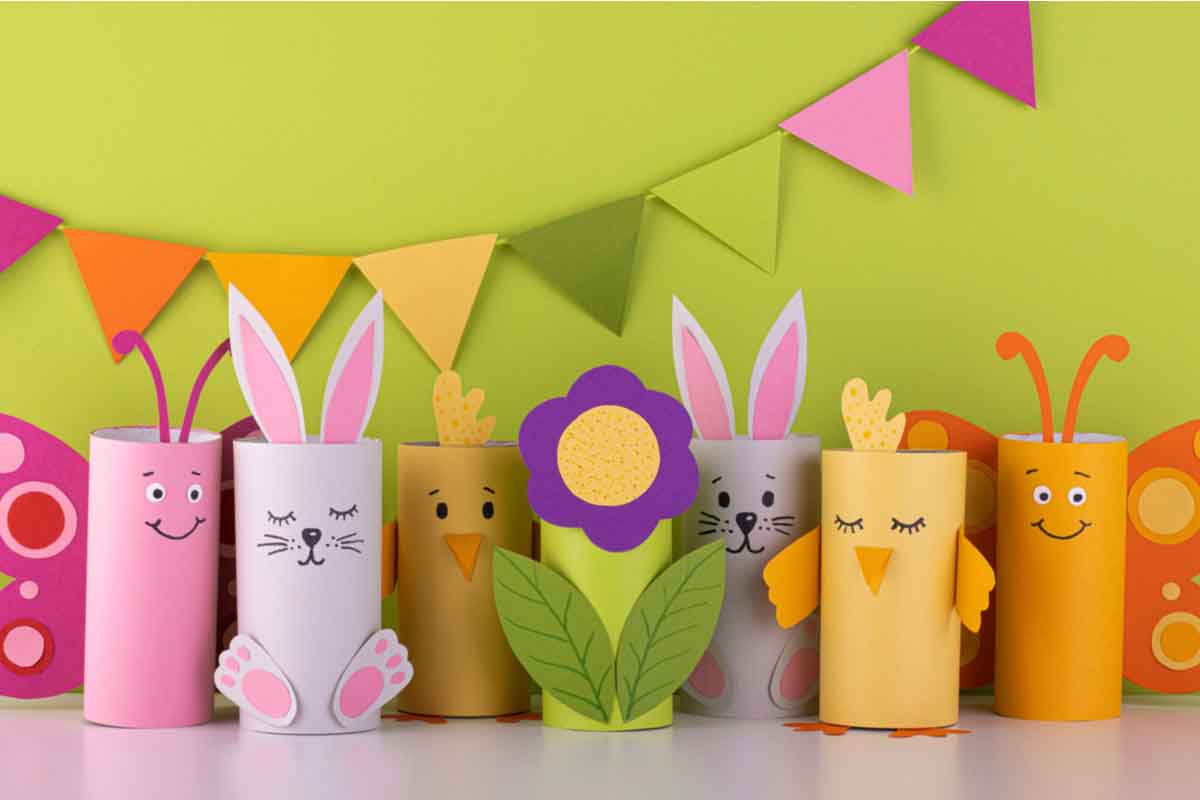 Lavoretti per Pasqua: orecchie da coniglio di cartone