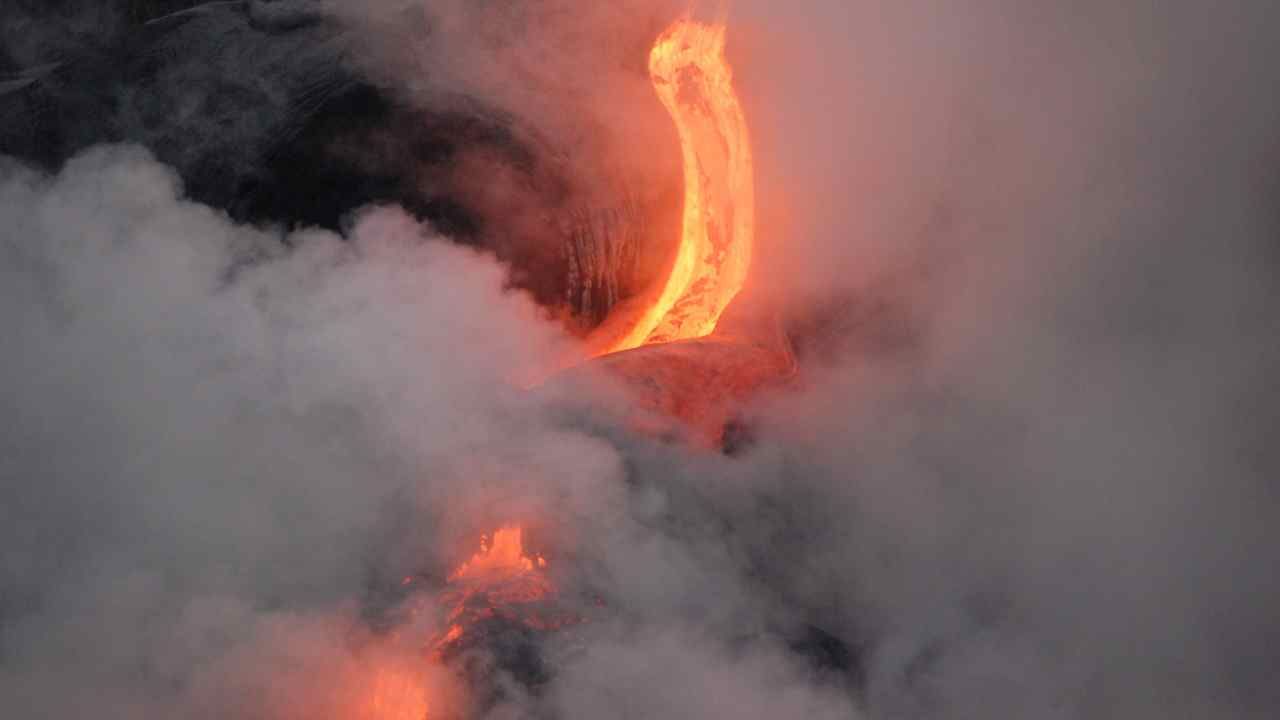 Vulcano Kilauea capelli Pele