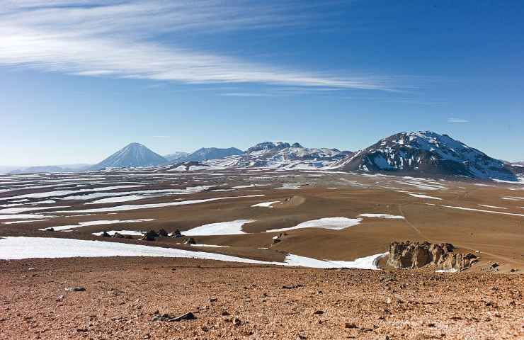 Deserto Atacama Cile altopiano Chajnantor luogo più arido Terra