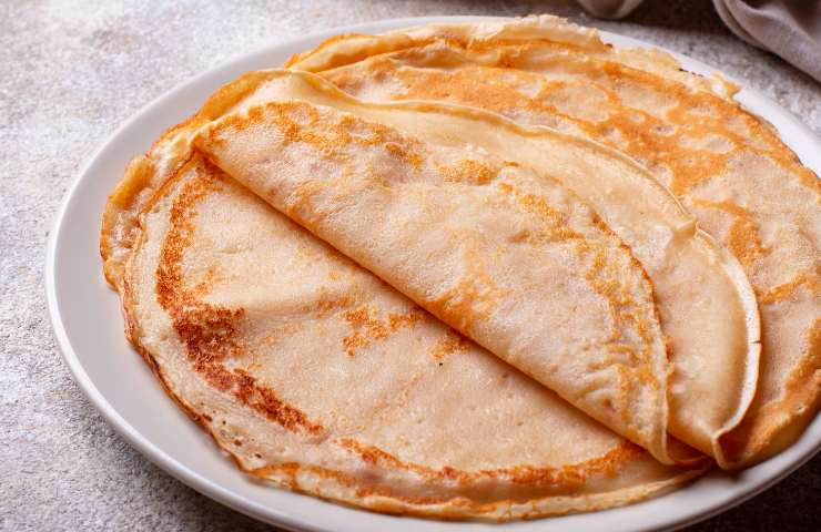 crêpes senza latte