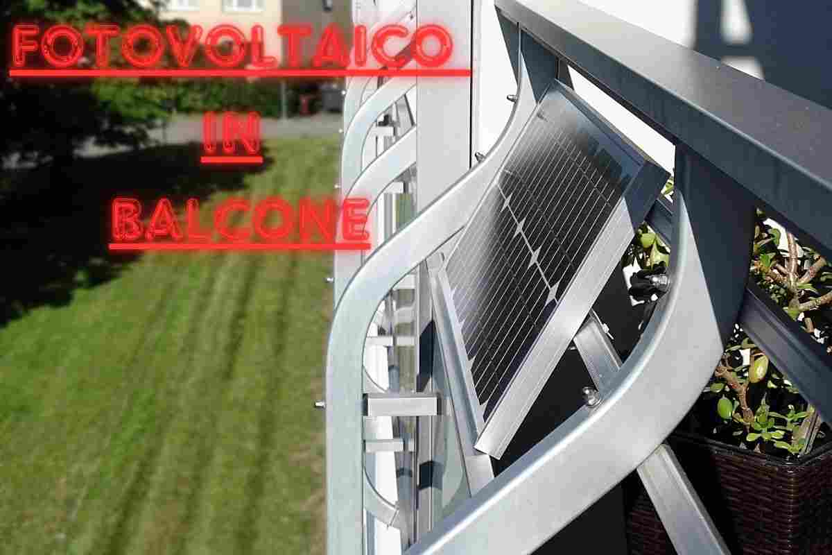 fotovoltaico in balcone