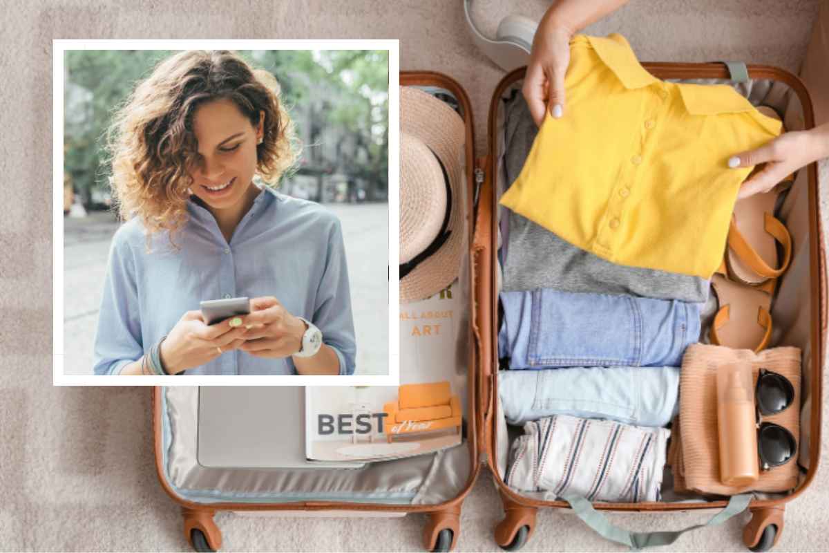 preparare la valigia con un'app