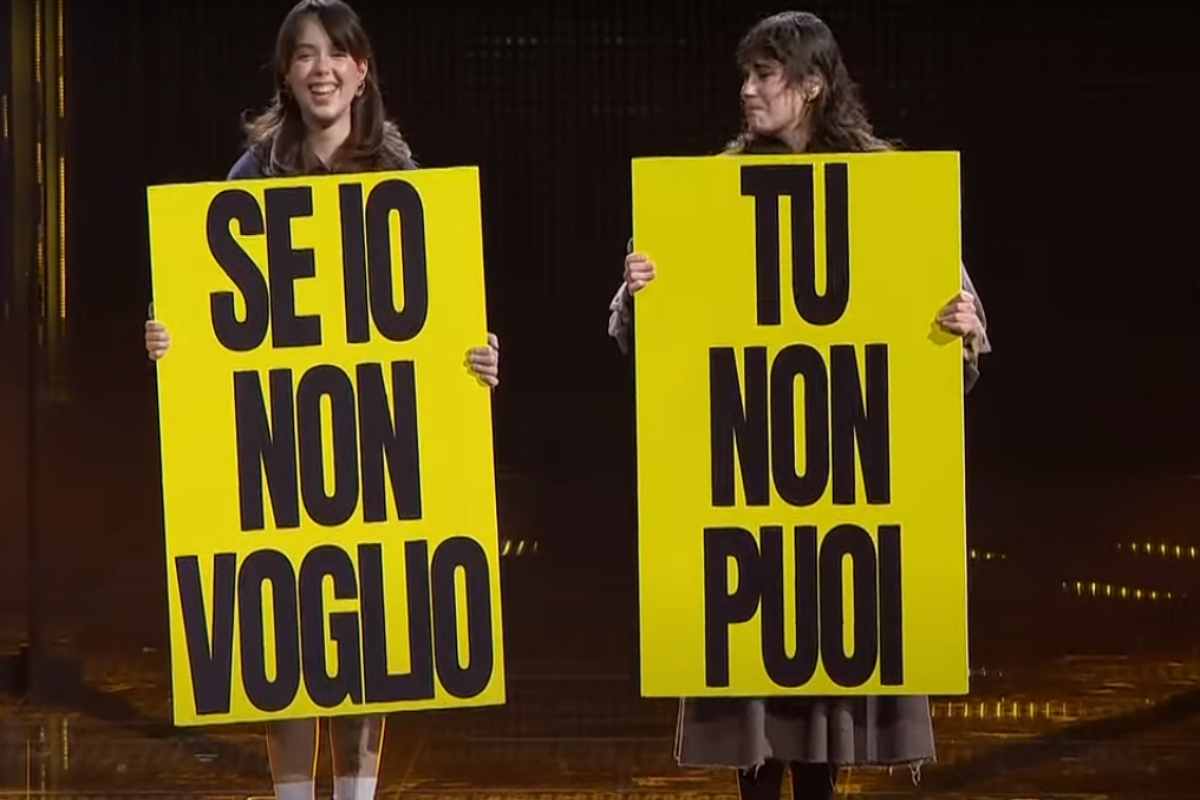 la protesta di lil jolie e vale lp sul palco di sanremo